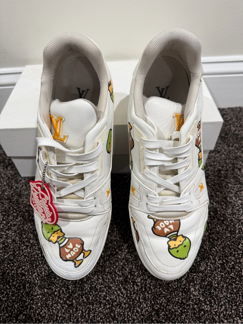Louis Vuitton x Nigo Human Made Duck FW21 LV Trainers Shoes - Picture 11 of 14